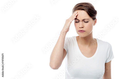 Wallpaper Mural Woman has a migraine Torontodigital.ca