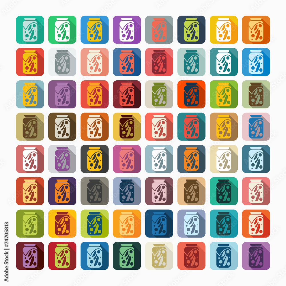 Flat design: pickled vegetables Flat design: pickled vegetables