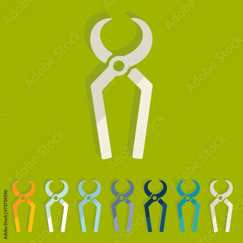 Flat design: nippers