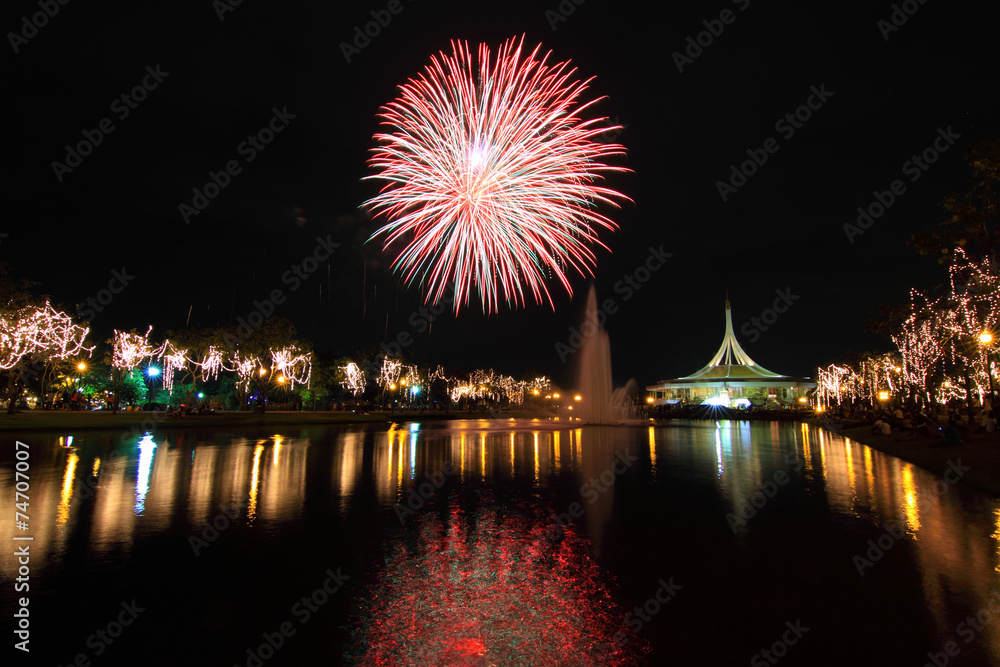 Fireworks at the lake
