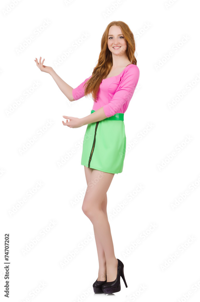 Woman isolated on the white background Woman isolated on the white background