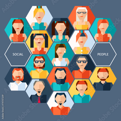 Avatars Hexagon Concept