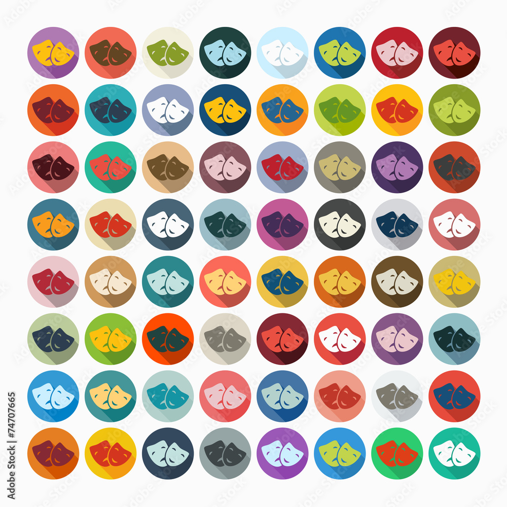 Flat design: mask Flat design: mask