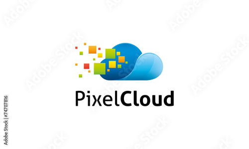 Pixel Cloud Logo