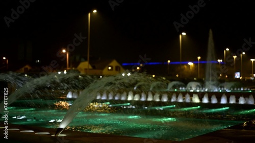 changin lights, zagreb fountains