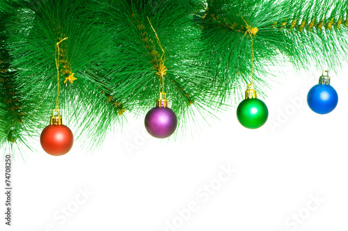 Christmas decoration isolated on the white