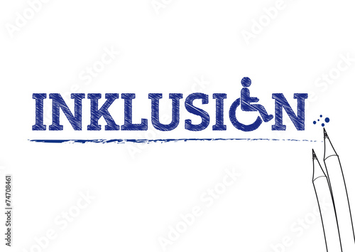 Inklusion Schriftzug
