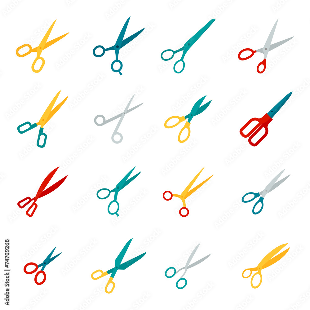 Scissors Icons Flat Scissors Icons Flat