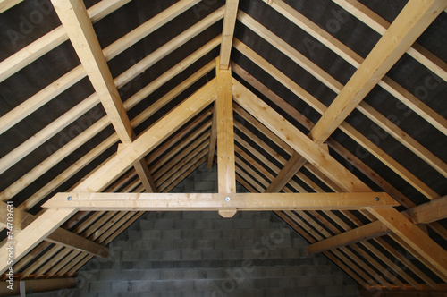 Wallpaper Mural construction - détail de toiture Torontodigital.ca