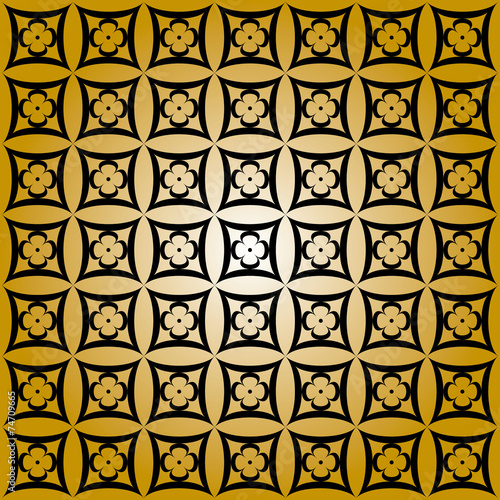Sfondo oro con figure geometriche