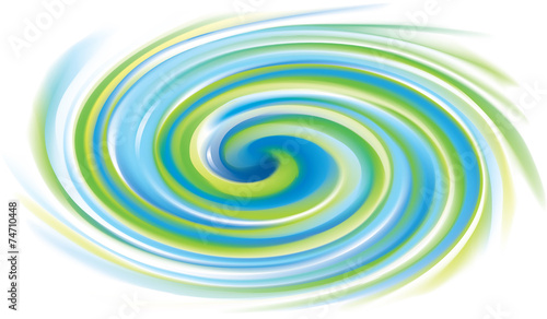 Vector swirling surface green and turquoise colors