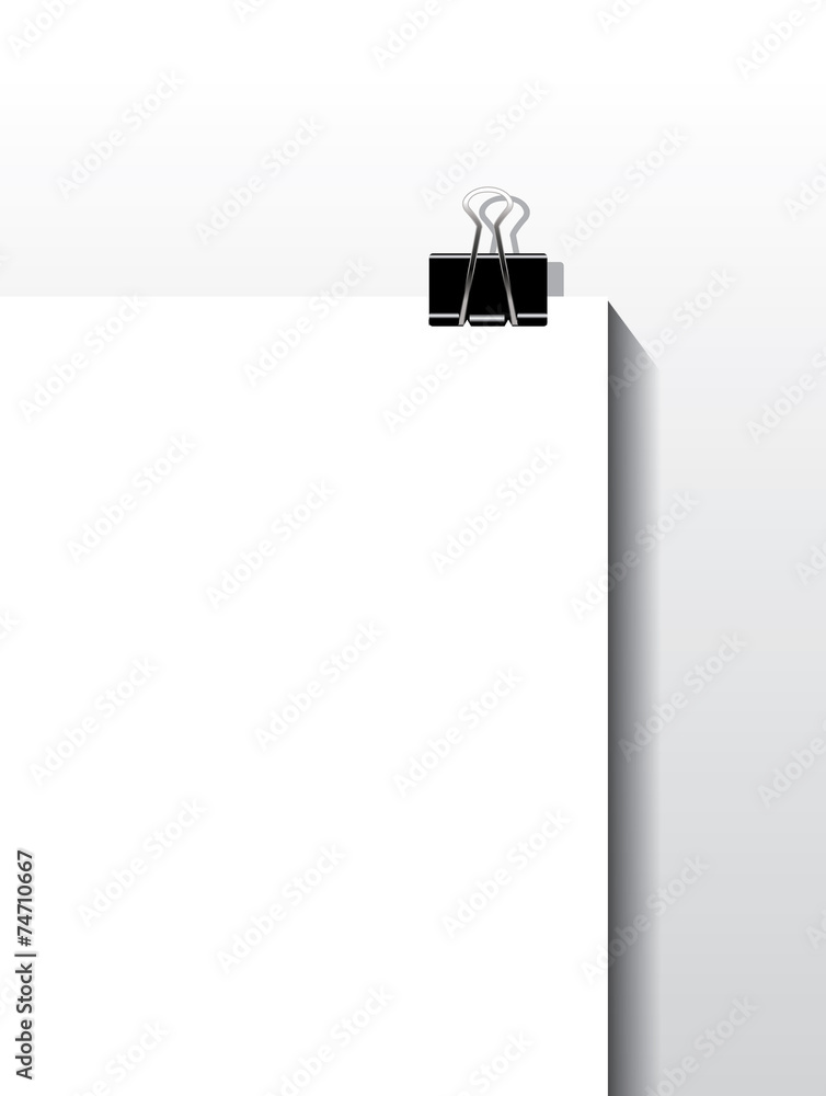 Obraz premium Paper and paper clip