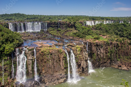 Many waterfalls at Iguazu National Park