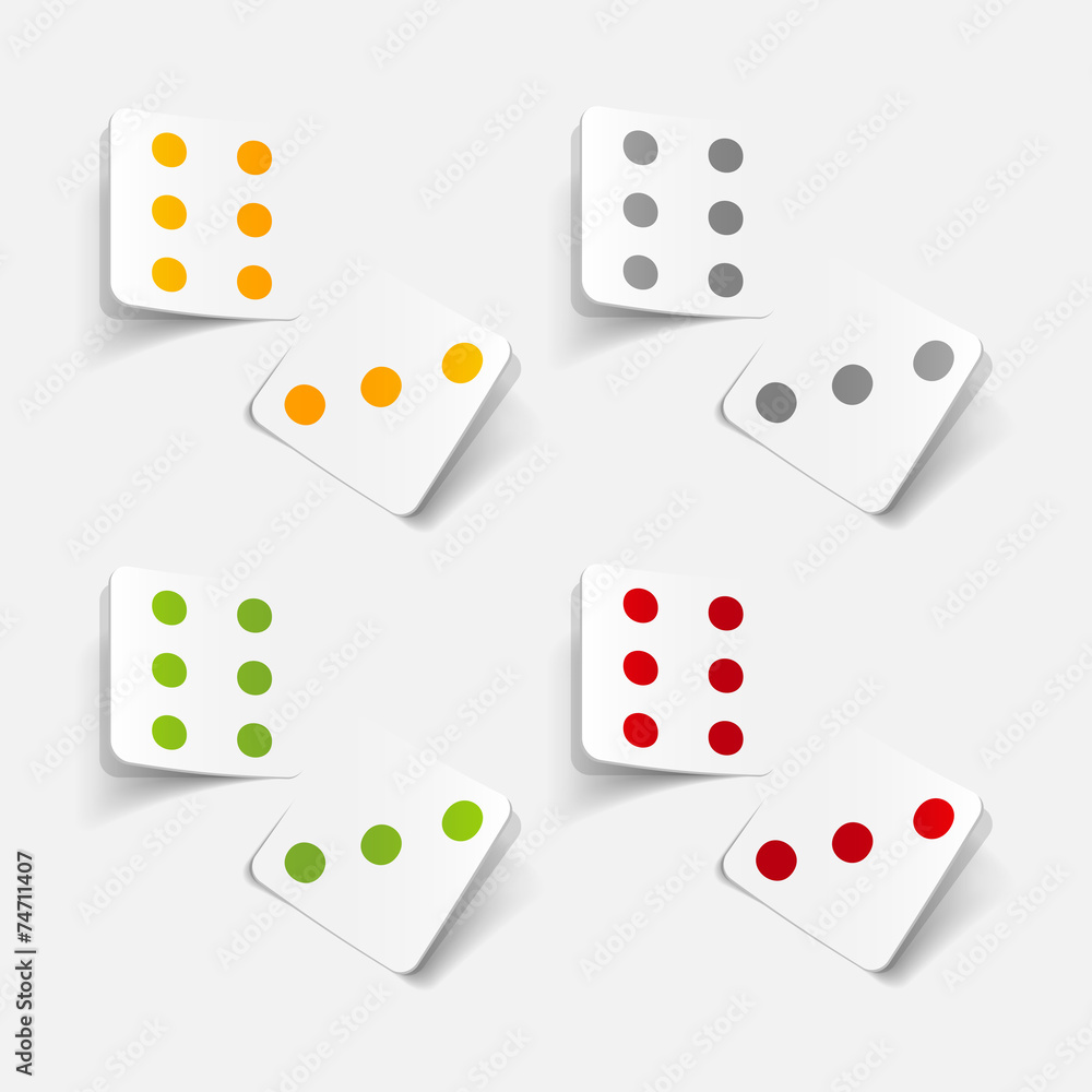 realistic design element: dice realistic design element: dice