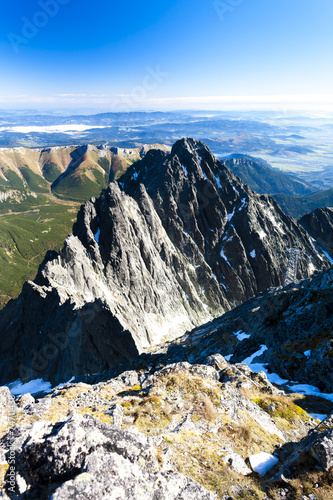 view from Lomnicky Peak, Vysoke Tatry (High Tatras), Slovakia