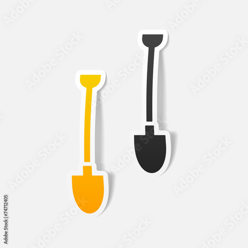 realistic design element: shovel