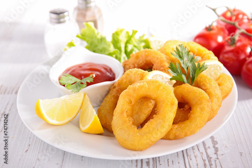Photos fried calamari