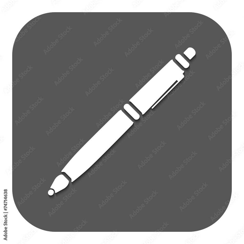 The ballpoint pen icon. Pen symbol. Flat. Vector The ballpoint pen icon. Pen symbol. Flat. Vector