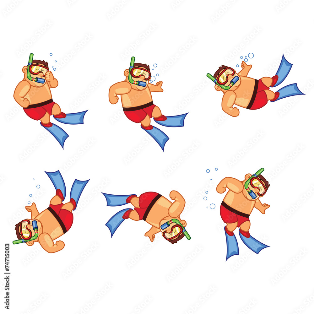 Diver Boy Sinking Sprite Diver Boy Sinking Sprite
