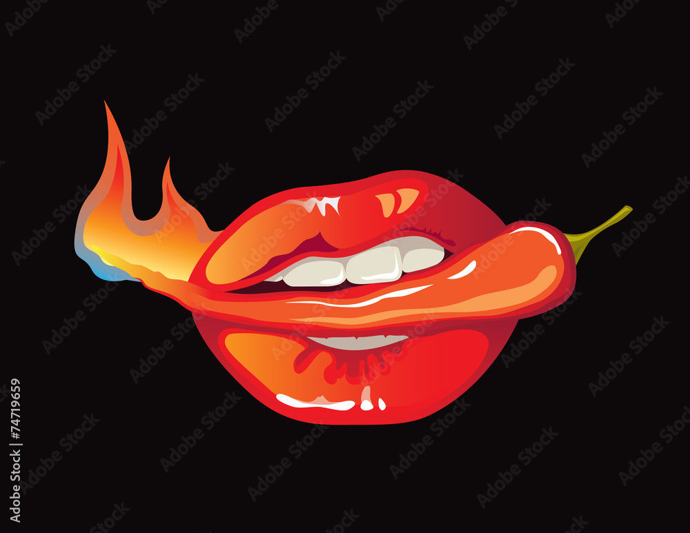 Fototapeta premium Hot as pepper