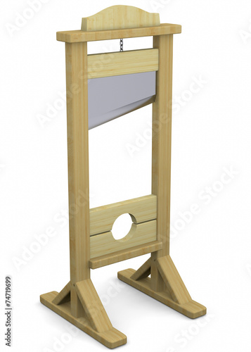 Tablou pe pânză Guillotine - 3D