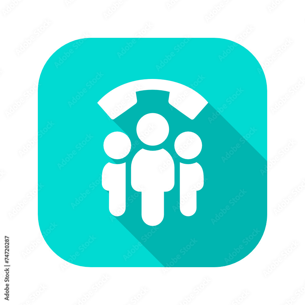 Flat Long Shadow Icon Flat Long Shadow Icon