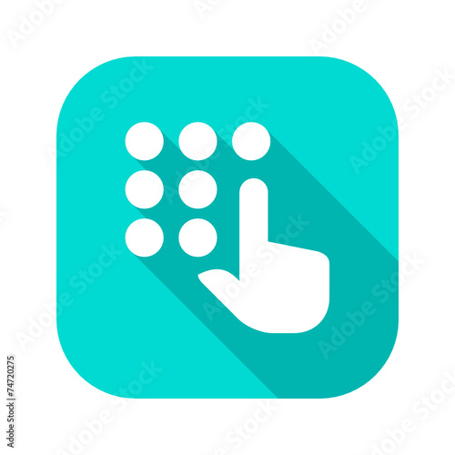 Flat Long Shadow Icon