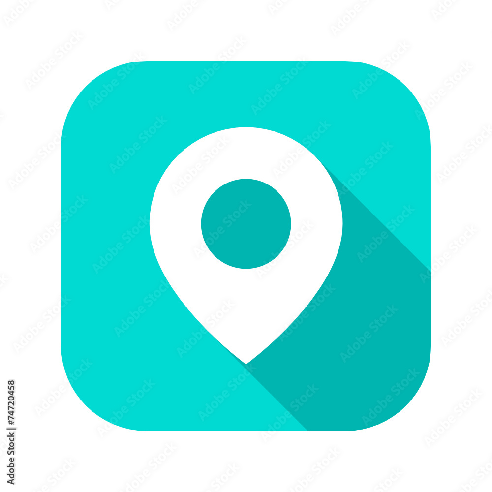 Flat Long Shadow Icon Flat Long Shadow Icon