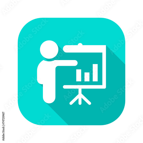 Flat Long Shadow Icon