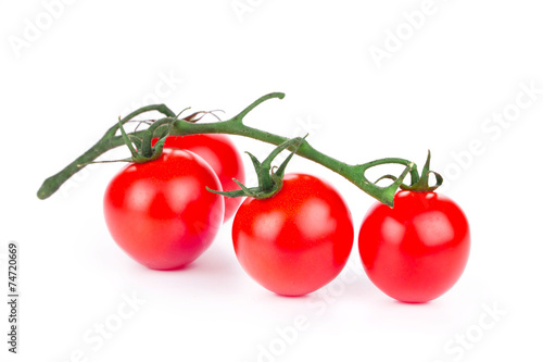 Close up of cherry tomatoes.