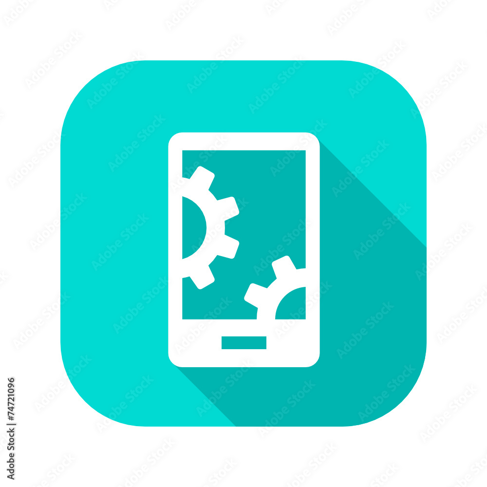 Flat Long Shadow Icon Flat Long Shadow Icon