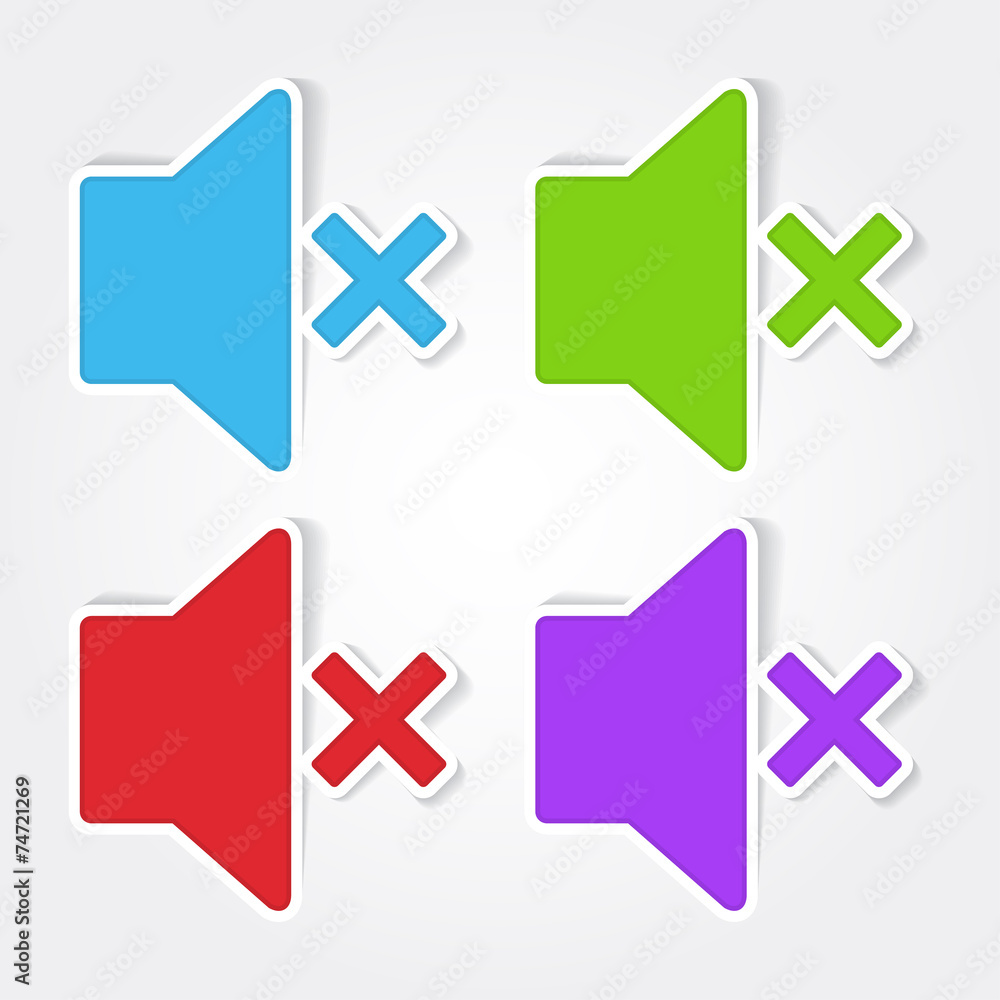 Obraz premium Speaker Colorful Vector Icon Design