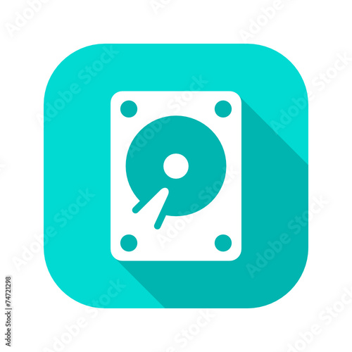 Flat Long Shadow Icon