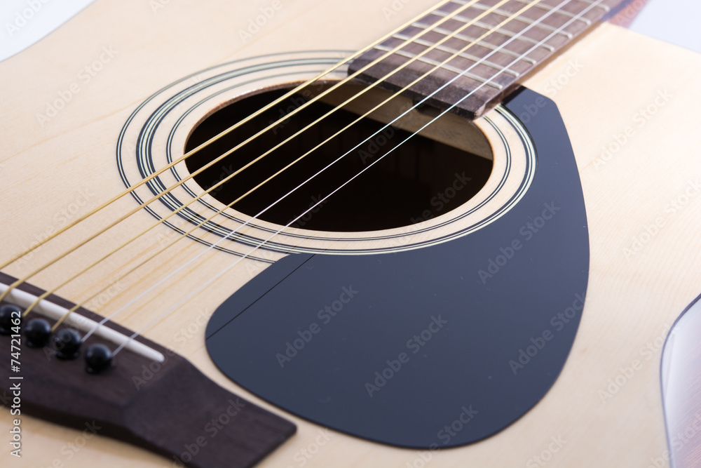 Detail closeup of classic guitar Detail closeup of classic guitar