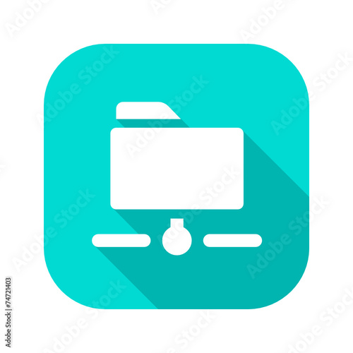 Flat Long Shadow Icon