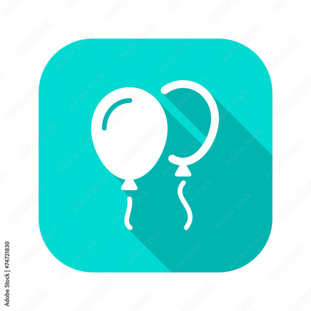 Flat Long Shadow Icon Flat Long Shadow Icon