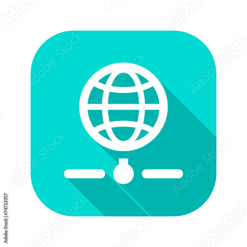 Flat Long Shadow Icon