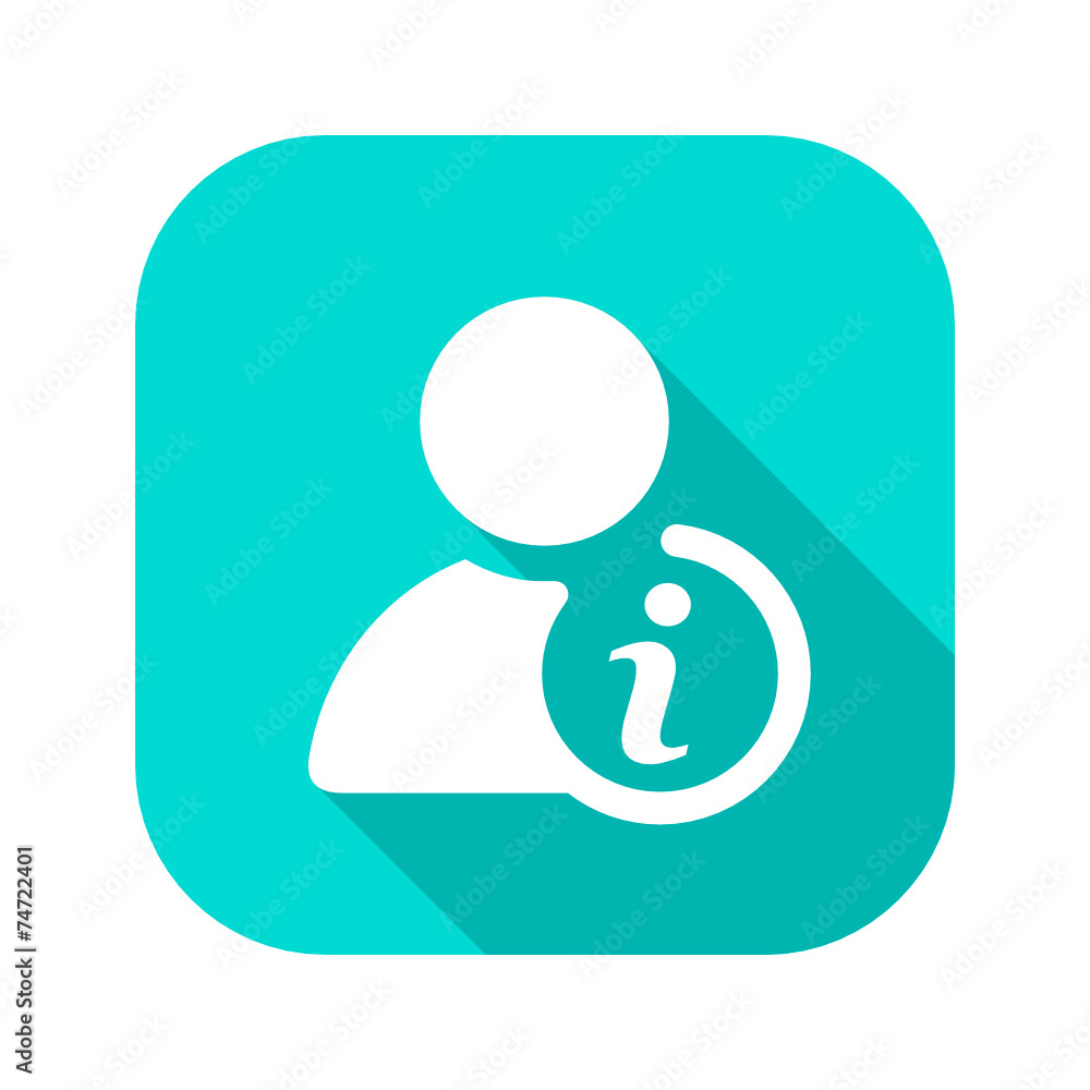 Flat Long Shadow Icon Flat Long Shadow Icon