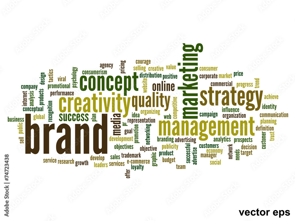 Vector conceptual business word cloud Vector conceptual business word cloud