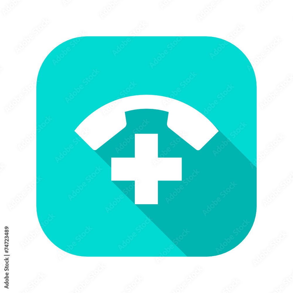 Flat Long Shadow Icon Flat Long Shadow Icon
