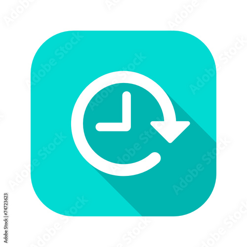 Flat Long Shadow Icon