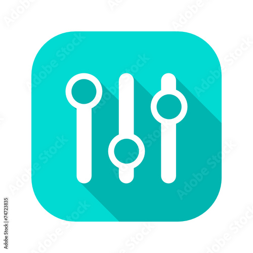 Flat Long Shadow Icon