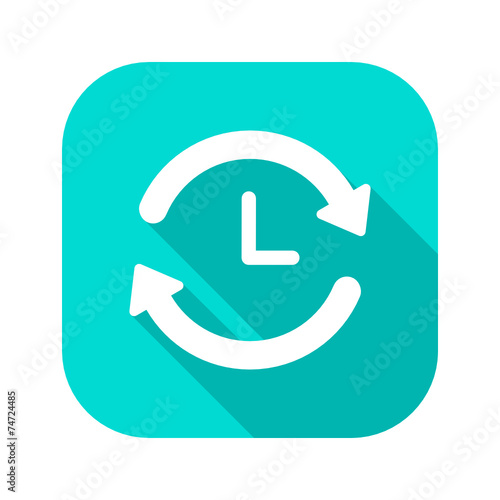 Flat Long Shadow Icon