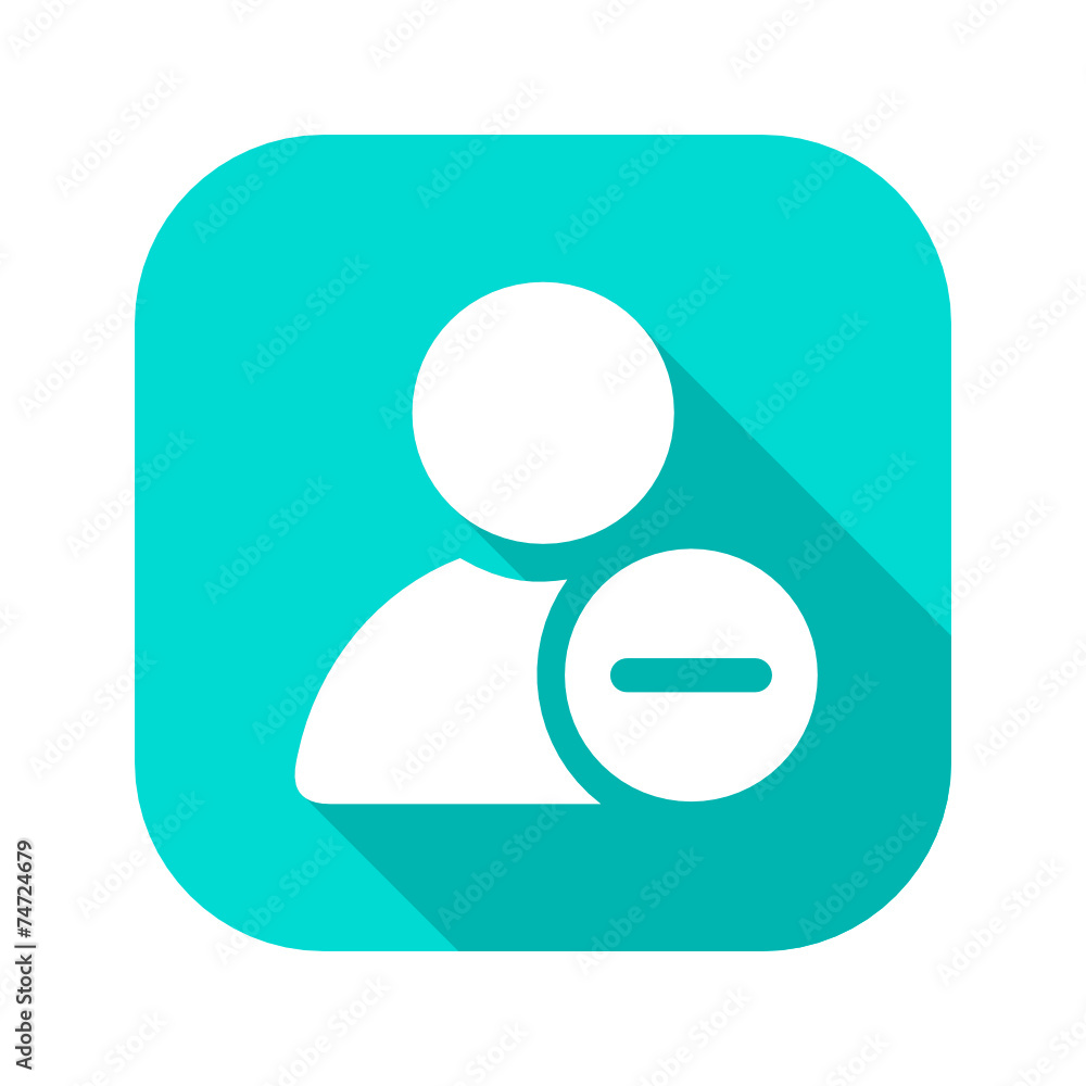 Flat Long Shadow Icon Flat Long Shadow Icon