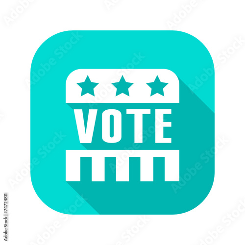 Flat Long Shadow Icon