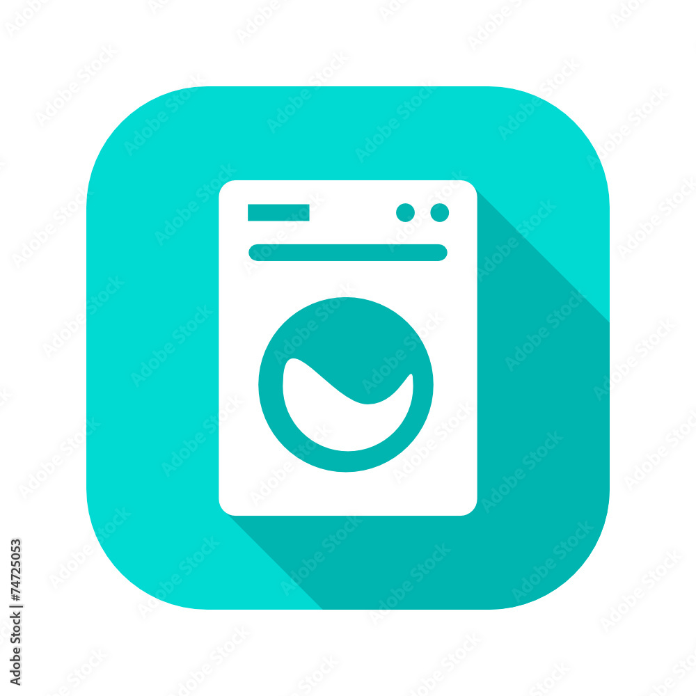 Flat Long Shadow Icon Flat Long Shadow Icon