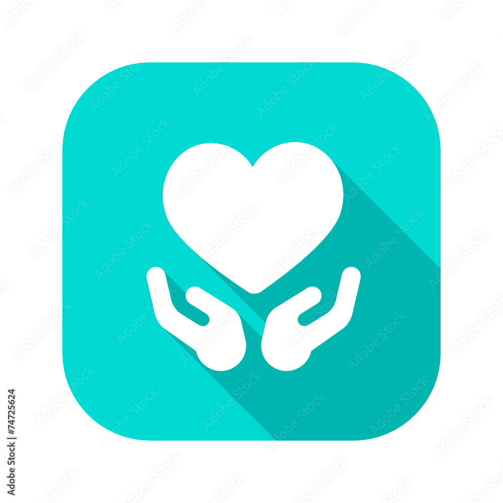 Flat Long Shadow Icon Flat Long Shadow Icon