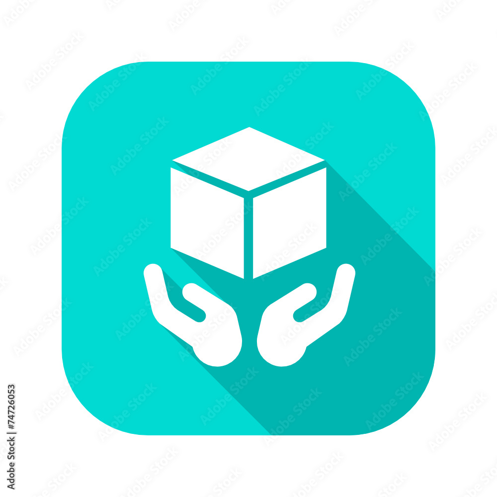 Flat Long Shadow Icon Flat Long Shadow Icon