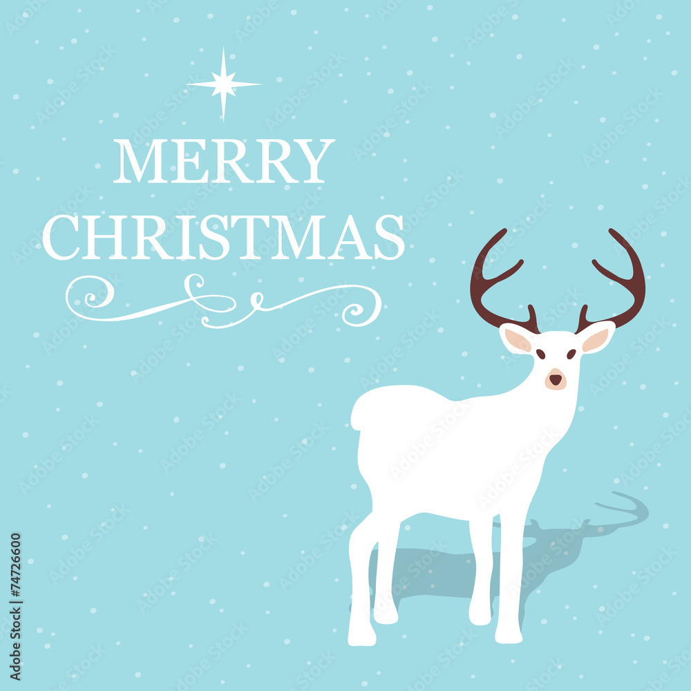 Elegant reindeer greeting card Elegant reindeer greeting card