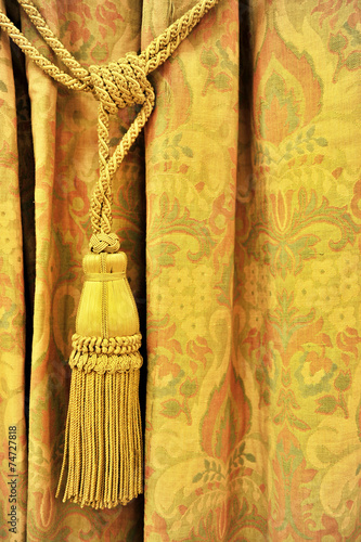 Curtain decorative tassel photo